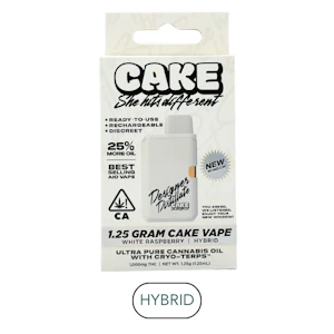 CAKE she hits different - Cake - Distillate - White Raspberry - RTU - 1.25g