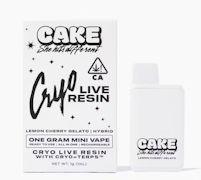 Cake Live Resin AIO 1g Lemon Cherry Gelato