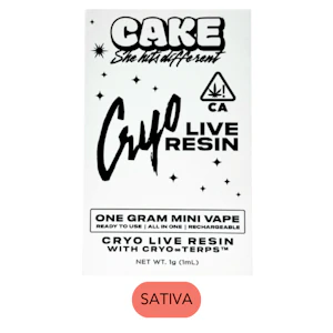 CAKE she hits different - Cake - Live Resin - Sour Diesel - RTU - 1.25g