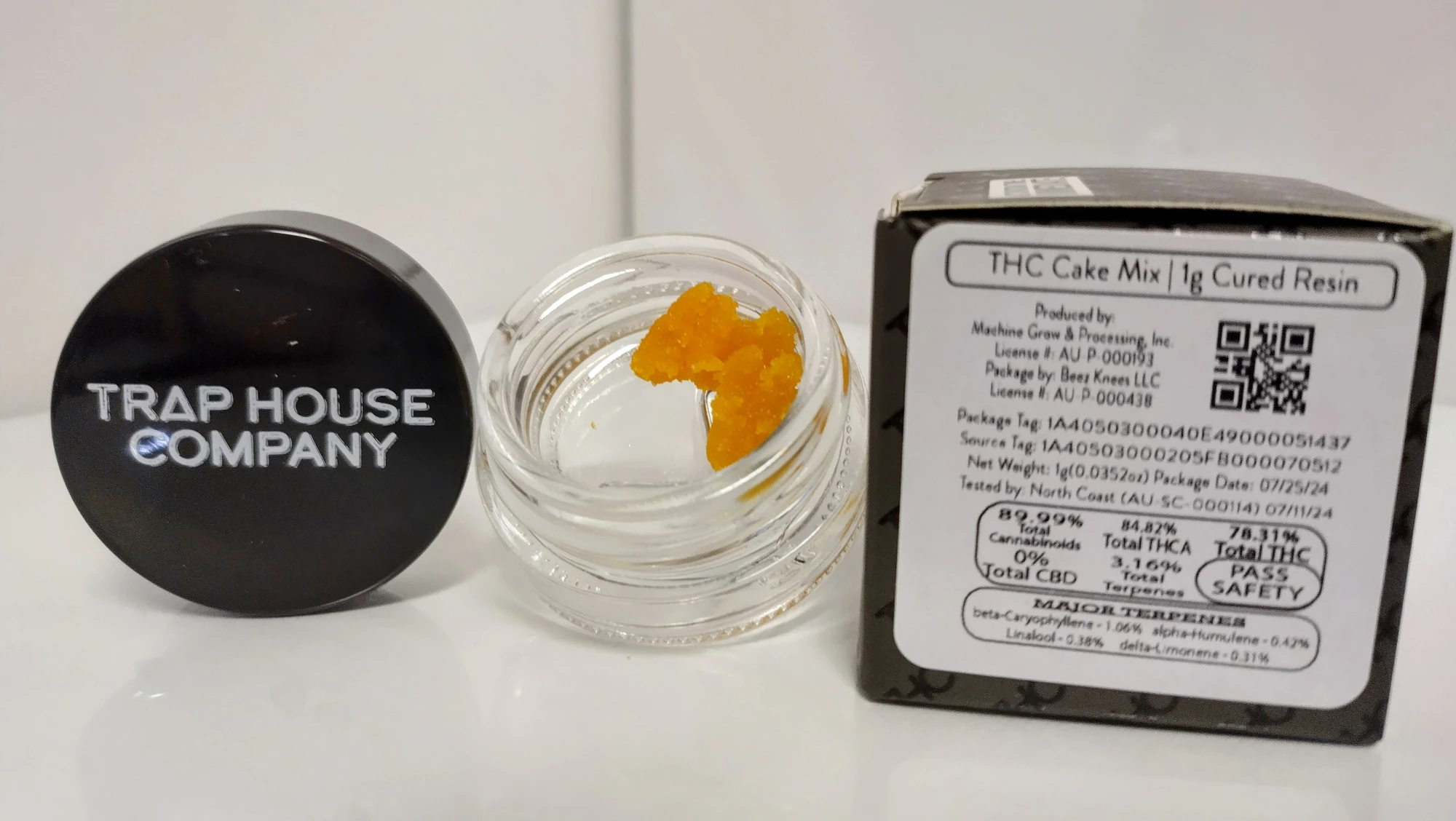 Trap House Company - THC Cake Mix | 1g Cured Resin Main Image