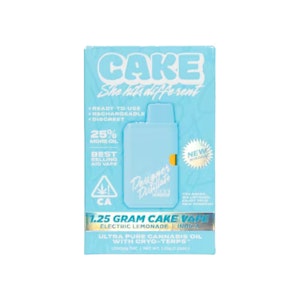 CAKE SHE HITS DIFFERENT - AIO - ELECTRIC LEMONADE 1.25G - CAKE SHE HITS DIFFERENT