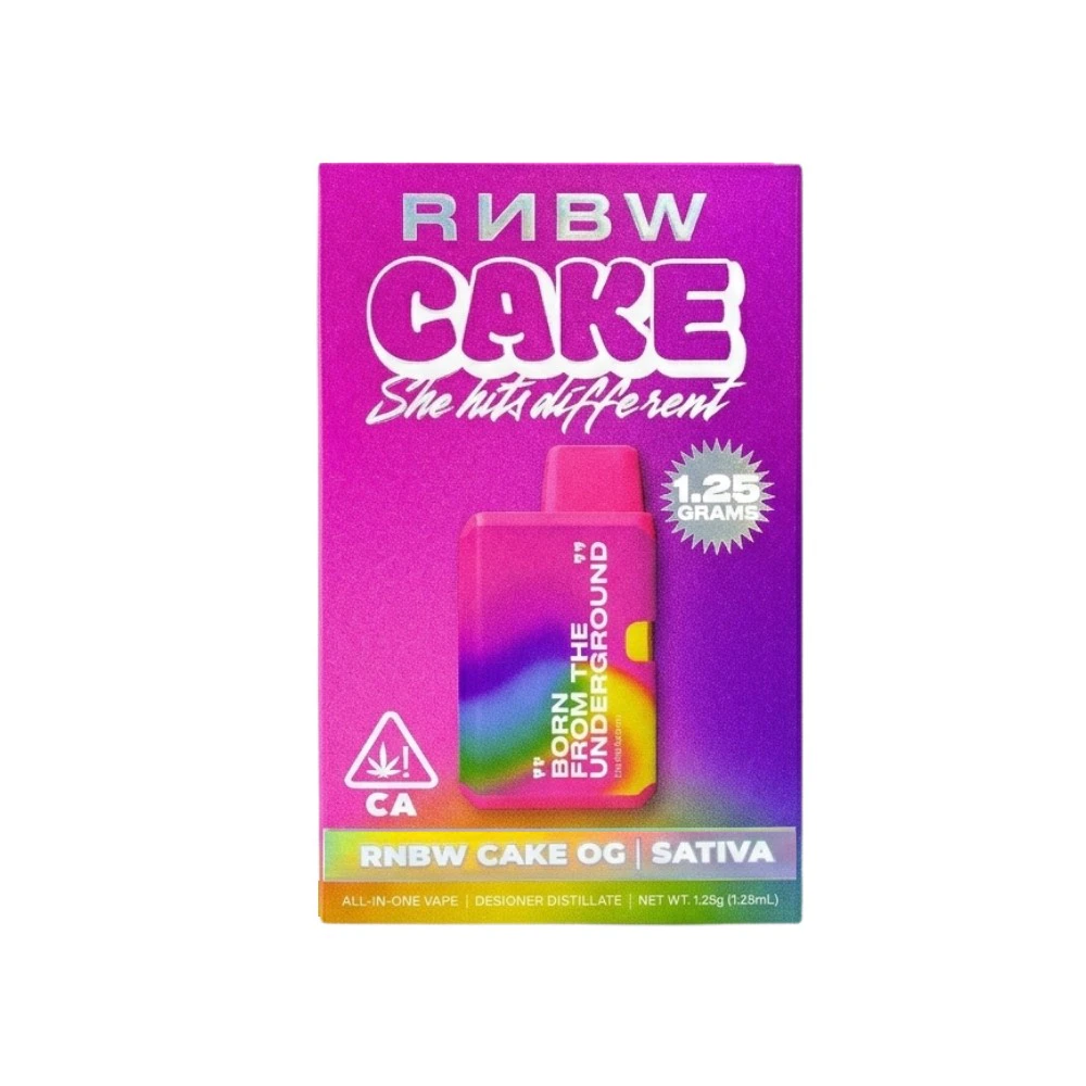 Cake - CAKE X RNBW - 1.25g Distillate AIO - Papaya Peach PLUR Main Image
