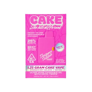 CAKE SHE HITS DIFFERENT - AIO - STRAWBERRY GELATO 1.25G - CAKE SHE HITS DIFFERENT
