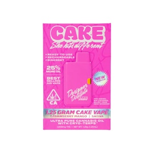CAKE SHE HITS DIFFERENT - AIO - STRAWBERRY MANGO 1.25G - CAKE SHE HITS DIFFERENT