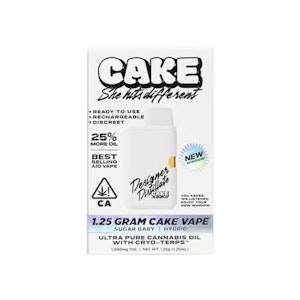 CAKE SHE HITS DIFFERENT - AIO - SUGAR BABY 1.25G - CAKE SHE HITS DIFFERENT