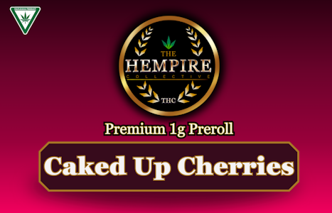 THC - Premium Preroll - THC (1G) | Caked Up Cherries