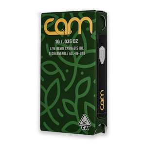CAM - CAM - 1g Live Resin AIO Cartridge (Banana OG-Indica)