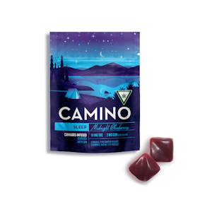 Kiva Confections - Camino - Midnight Blueberry Sleep 5:1 CBN Gummies 10mg 2pk