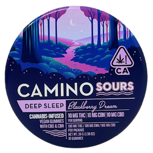 CAMINO - Camino - Sours - Deep Sleep - Blackberry CBN 1:1:1 - Gummies - 10pk - 100mg