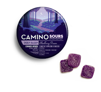 Kiva Confections - Camino | Sours Blackberry Dream 1:1:1 | Deep Sleep | CBN Gummies | 10pk | 100mg