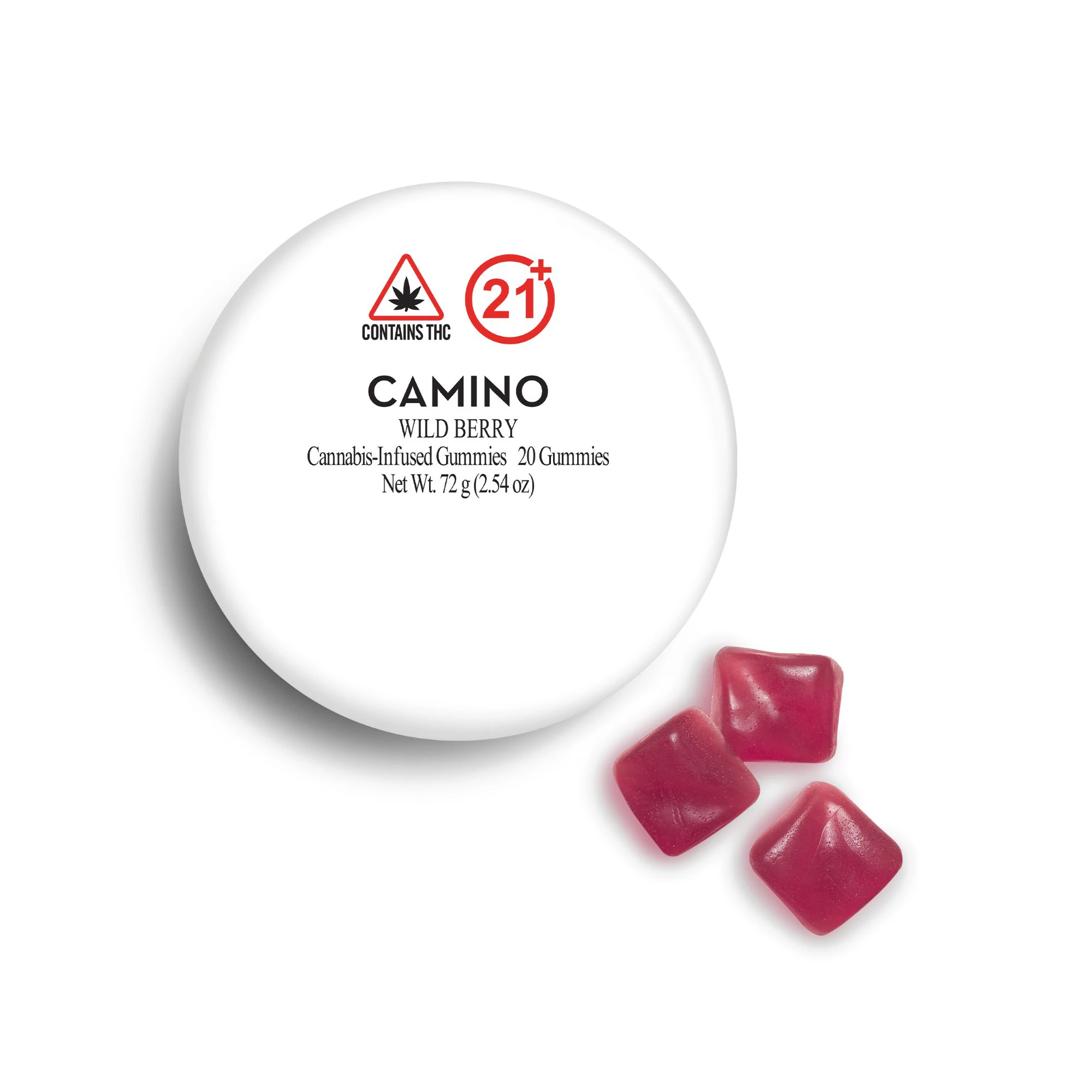 Camino - Camino Wild Berry Cannabis-Infused Gummies 00091 Main Image