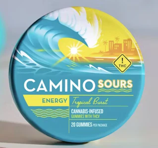 CAMINO - Camino-Energy-Tropical Burst-20 Gummies-20mg THC/100mg THCV