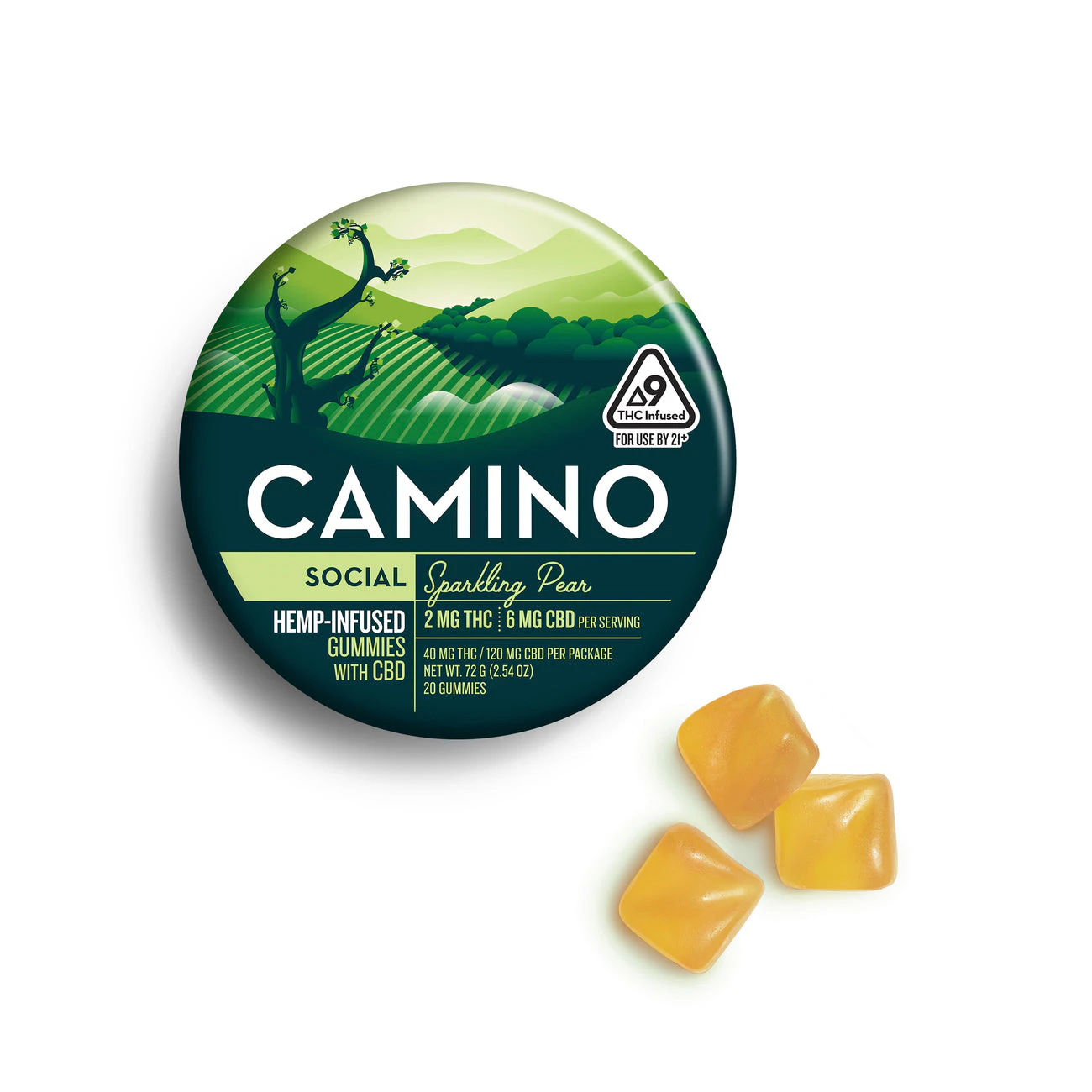 Camino - Camino | Sparkling Pear | Gummy | 10ct | 100mg Main Image