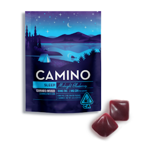 Kiva Confections - Camino | Midnight Blueberry | 10:2 THC:CBN Gummy 2pk | 20mg
