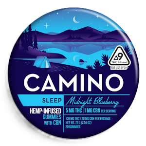 Kiva Confections - Camino Gummies 100mg | Midnight Blueberry CBN 5:1