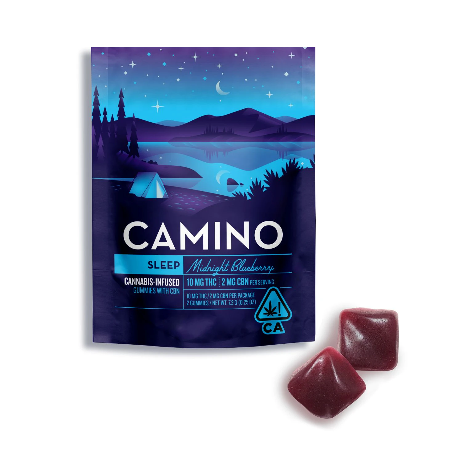 Camino - Camino - 10mg Trial 5:1 THC:CBN Gummies - Midnight Blueberry Main Image