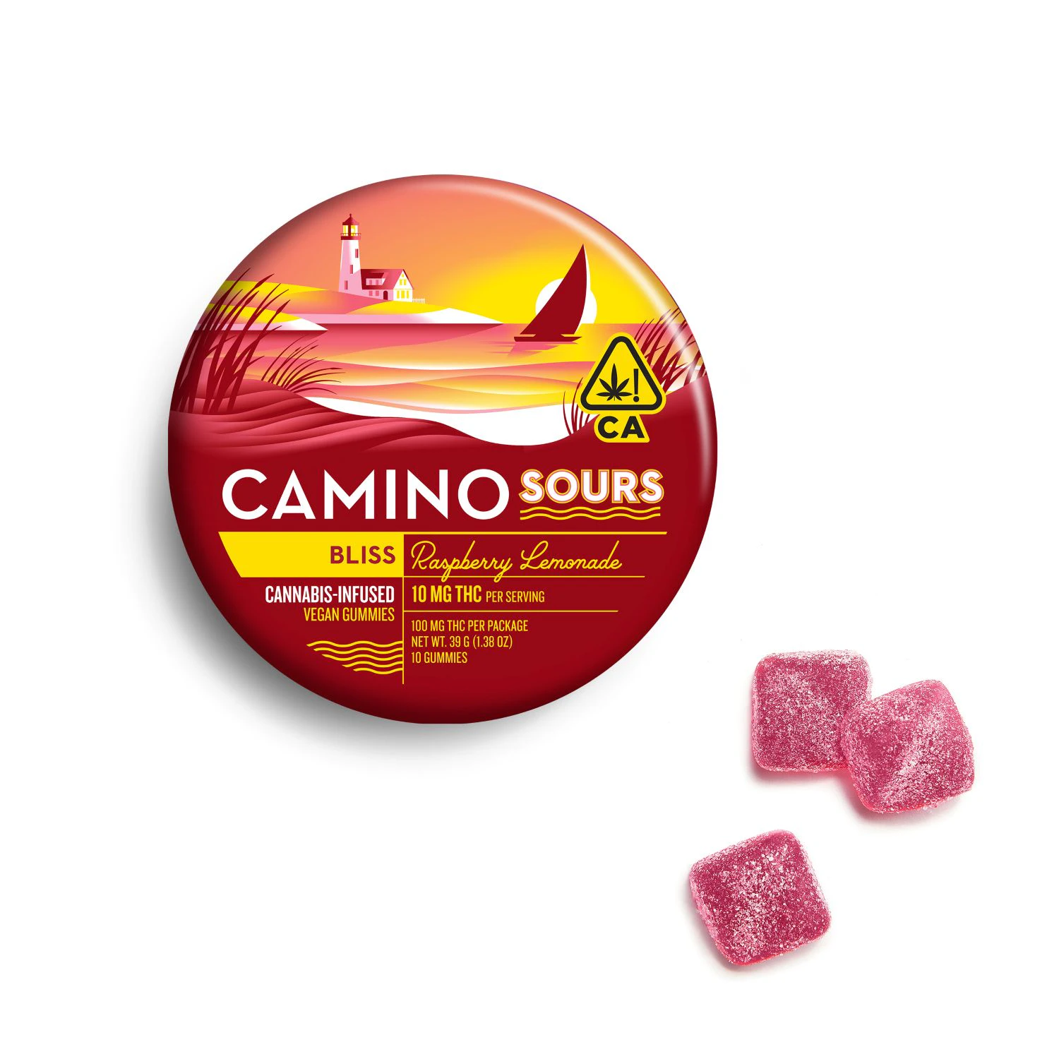 Camino - Camino Sours - 100mg Gummies -  Raspberry Lemonade Main Image