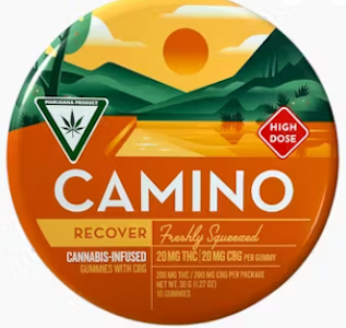 CAMINO - Camino-Recover- Freshly Squeezed-20 Gummies-20mg THC/20MG CBG