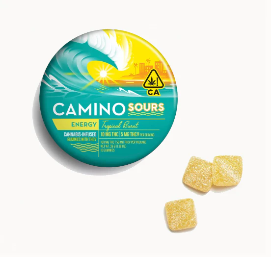 KIVA - Kiva Camino Gummies  Sour Tropical Burst THCV 2:1 Main Image
