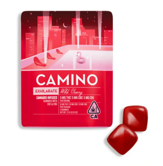 Camino - [CAMINO] THC Gummies - 10mg - 5mg x 2ct - Wild Cherry 1:1:1 (Exhilarate) (S) Main Image