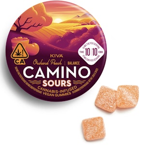 Camino  Gummies - Orchard Peach 10:10 | High Dose | Camino SOUR Gummies