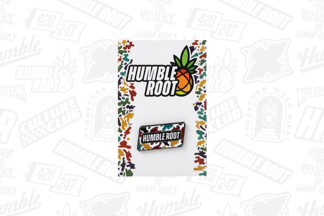 Camo Enamel Pin - Humble Root picture