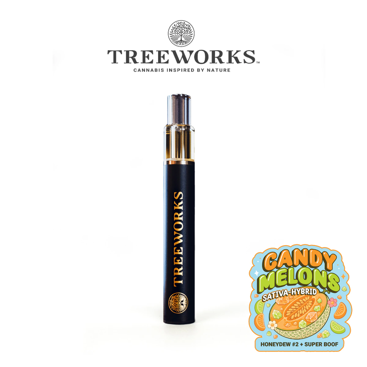 Treeworks - Candy Melons - 0.5g Live Rosin Disposable - Treeworks Main Image