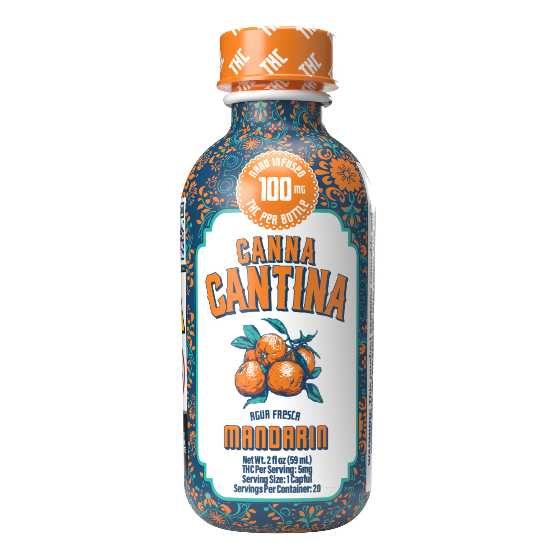 Canna Cantina - Canna Cantina Mandarin | Nano Beverage Enhancer | 100mg THC Main Image