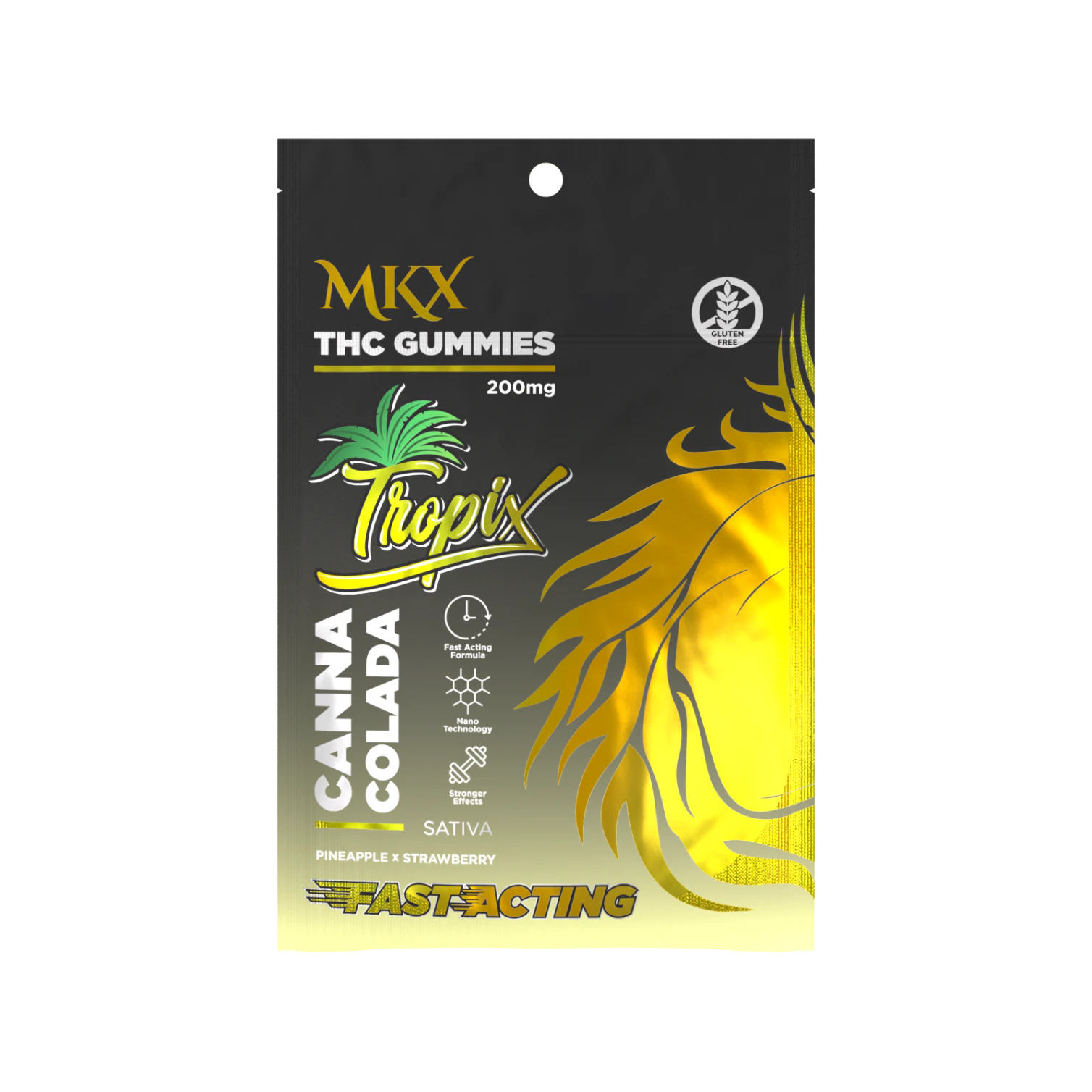 MKX - MKX-Gummies-Canna Colada-Tropix-Indica-200mg-Fast Acting Main Image