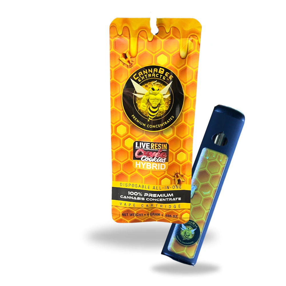 Cannabee Extracts - Cuv'ee Cookies 1g Live Resin Disposable - CANNABEE EXTRACTS Main Image