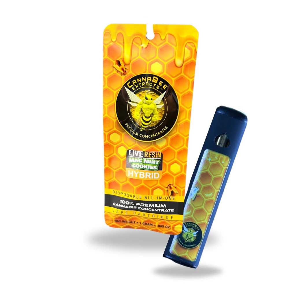 Cannabee Extracts - Mac Mint Cookie 1g Live Resin Disposable - CANNABEE EXTRACTS Main Image