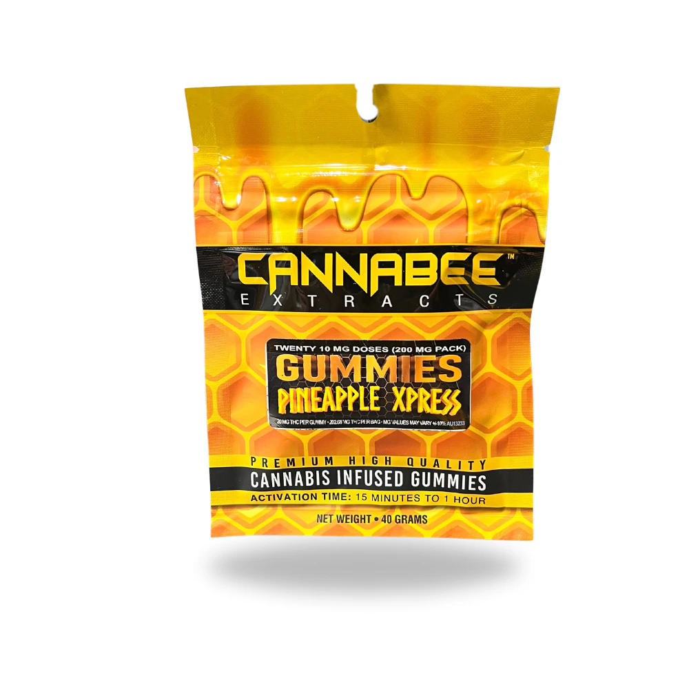 Cannabee Extracts - Pineapple Xpress 200mg Gummies (10x20mg) - CANNABEE EXTRACTS Main Image