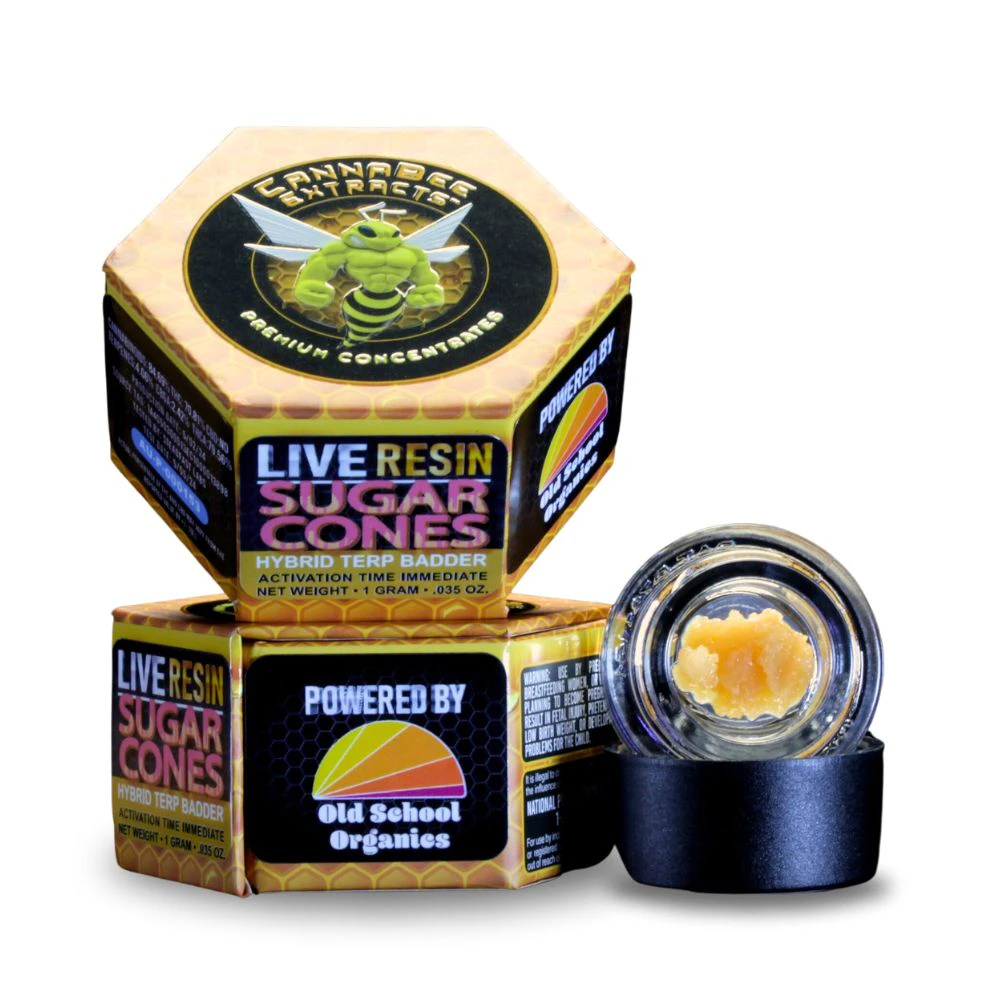 Cannabee Extracts - Sugar Cones 1g Live Resin Terp Badder - CANNABEE EXTRACTS Main Image