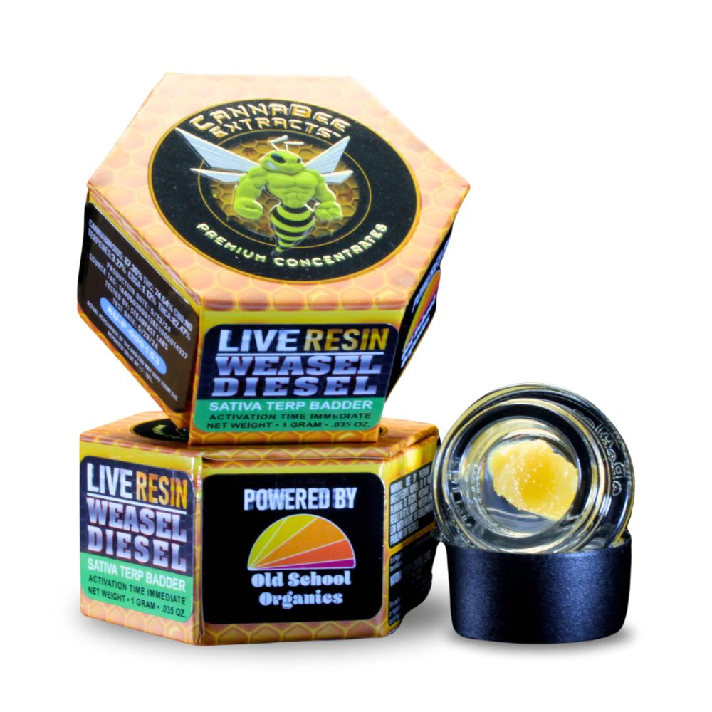 Cannabee Extracts - Weasel Diesel 1g Cured Resin Terp Badder - CANNABEE EXTRACTS Main Image