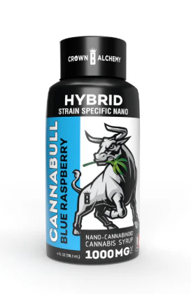 CannaBull - Blue Raspberry, 1000mg Nano Syrup Tincture, 4oz Main Image