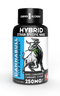 CannaBull - Blue Raspberry, 250mg Nano Syrup Tincture, 2oz Main Image