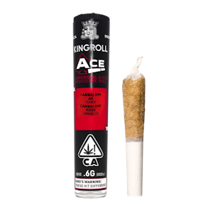 KING ROLL - Cannalope AK X Cannalope Kush (I) | .6g Ace Infused Preroll | Kingroll