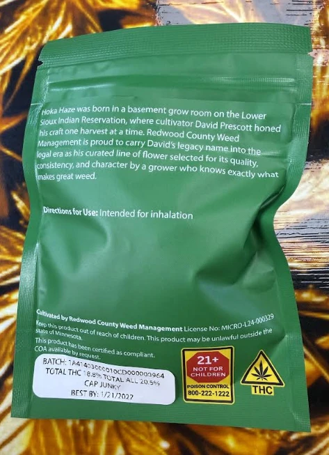 REDWOOD COUNTY WEED MANAGEMENT - RCWM | Cap Junky | Pre-Packed 3.5g  Main Image