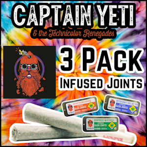Captain Yeti - Captain Yeti | Not Today, Satan | Hash Infused Pre-rolls | 3 x .5g
