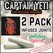 Captain Yeti | Dank The Halls | Hash Infused Pre-roll | 1g