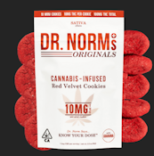 Dr. Norm's - Red Velvet Mini Cookies 10pk 100mg