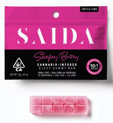 Saida - SAIDA: *OVERSTOCK* Sleepy Berry CBN Gummy Bar (I) Main Image