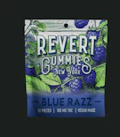 Blue Razz | 100mg (10 pieces) Edible Gummies | Revert  -E4 FRONT
