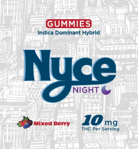 Nyce - Mixed Berry | 10pk 10mg Live Hash Rosin Gummies (Night-Time) | NYCE  --B4