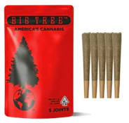 Big Tree - Pre Roll Pack - Indica - Bubba's Breath - (5g total) 5 Pack