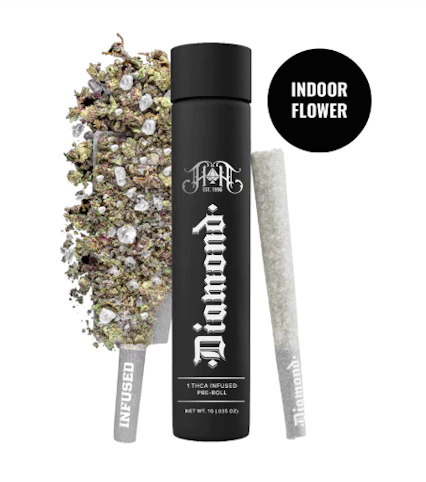 Heavy Hitters - Slurricane -Indica- 51.1% THC | 1g Diamond Infused (Pre-Roll) | Heavy Hitters   -R6 BACK