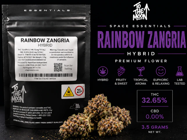 To The Moon - Sunset Sherbert -Hybrid- 29.50% THC | 3.5g (Flower) | To The Moon - Q3 FRONT