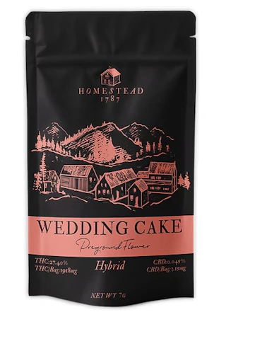 Homestead 1787 - Wedding Cake - Hybrid - 27.40% THC | 7G Pre- Ground Flower | Homestead 1787 -05 MIDDLE 2