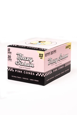 Blazy Susan - Blazy Susan x 53mm Shortys Pink Cones 20 Pack (Ultra Thin)
