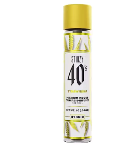 STIIIZY - Strawnana -Hybrid- 30.49% THC | 1G 40's Infused (Pre-Roll) | STIIIZY - NN2 Front